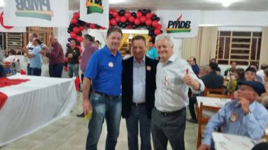 Encontro com amigos do PMDB em Curitibanos