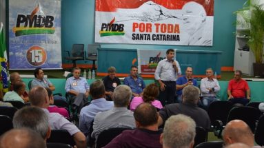 Encontro do PMDB, com regionais Chapecó, Seara e Quilombo e direção estadual do partido